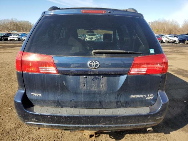 5TDBA23C34S010564 - 2004 TOYOTA SIENNA LE BLUE photo 6