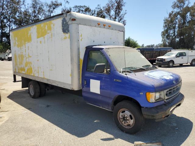 1FDWE37L4WHA68319 - 1998 FORD ECONOLINE E350 CUTAWAY VAN BLUE photo 4