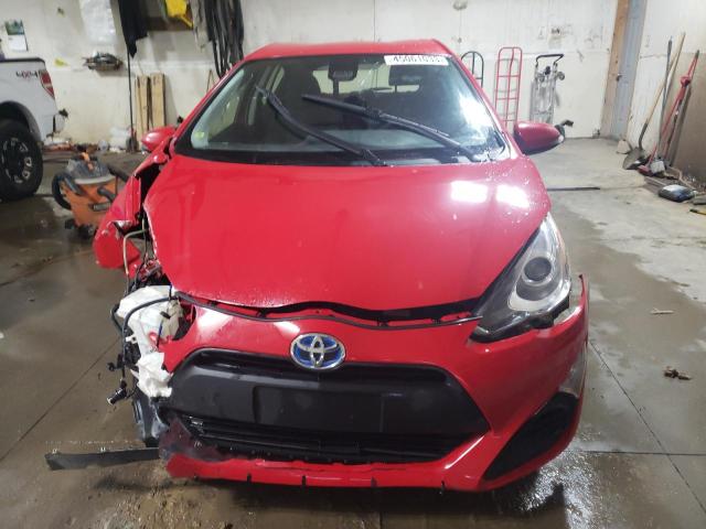 JTDKDTB31H1591581 - 2017 TOYOTA PRIUS C RED photo 5