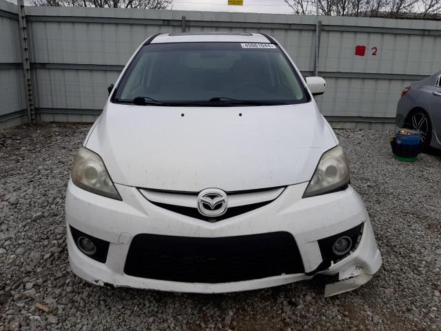 JM1CR293X80305433 - 2008 MAZDA 5 WHITE photo 5