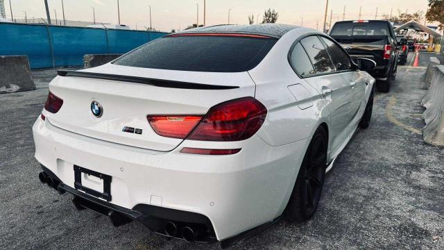 WBS6C9C50FD467538 - 2015 BMW M6 GRAN COUPE WHITE photo 4