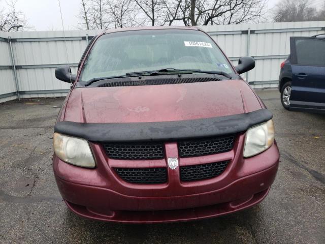 1D4GP24343B141675 - 2003 DODGE GRAND CARA SE BURGUNDY photo 5