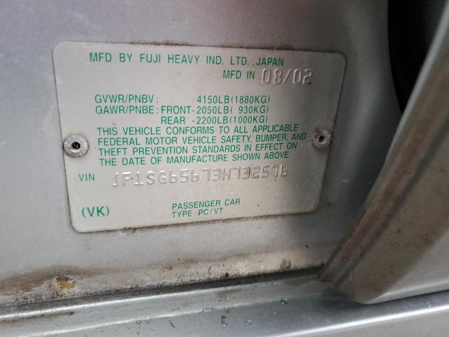 JF1SG65673H732576 - 2003 SUBARU FORESTER 2.5XS Серебристый фото 13