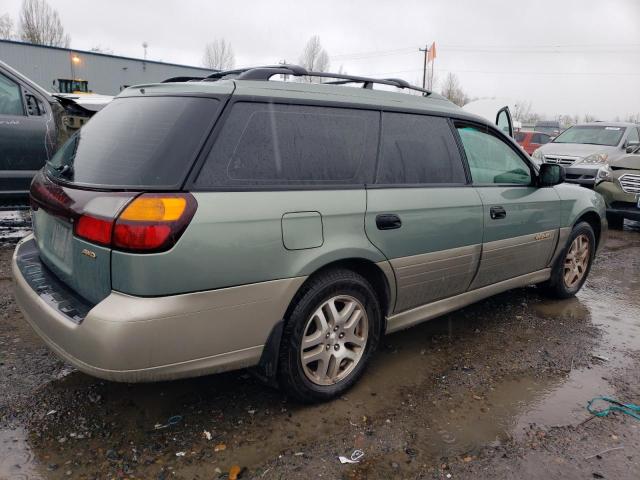 4S3BH675837650437 - 2003 SUBARU LEGACY OUTBACK AWP GREEN photo 3