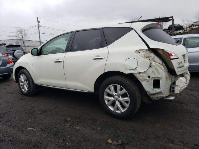 JN8AZ1MWXBW154265 - 2011 NISSAN MURANO S WHITE photo 2