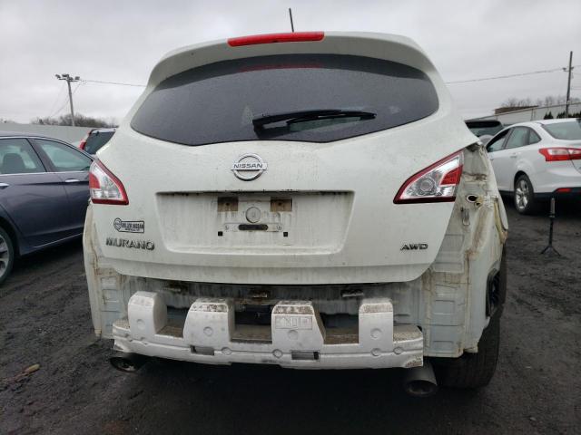 JN8AZ1MWXBW154265 - 2011 NISSAN MURANO S WHITE photo 6