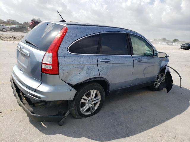 5J6RE3H77BL004375 - 2011 HONDA CR-V EXL BLUE photo 3