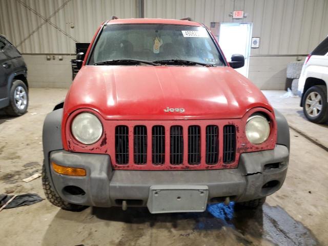 1J4GL48K02W324417 - 2002 JEEP LIBERTY SPORT RED photo 5