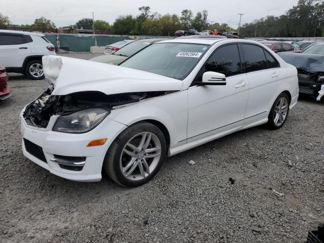 WDDGF4HB3ER302983 - 2014 MERCEDES-BENZ C 250 WHITE photo 1