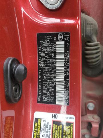 2T1BURHE2FC481059 - 2015 TOYOTA COROLLA L RED photo 12