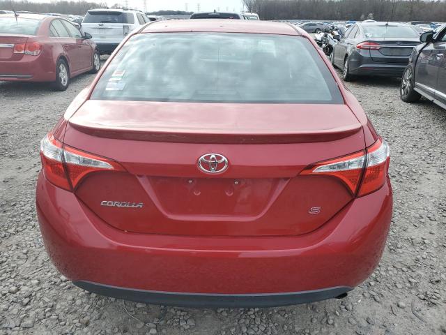 2T1BURHE2FC481059 - 2015 TOYOTA COROLLA L RED photo 6