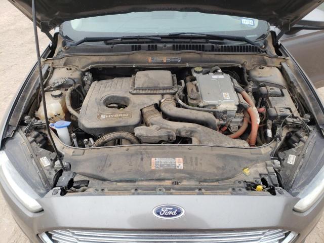 3FA6P0UU6ER275582 - 2014 FORD FUSION S HYBRID GRAY photo 11