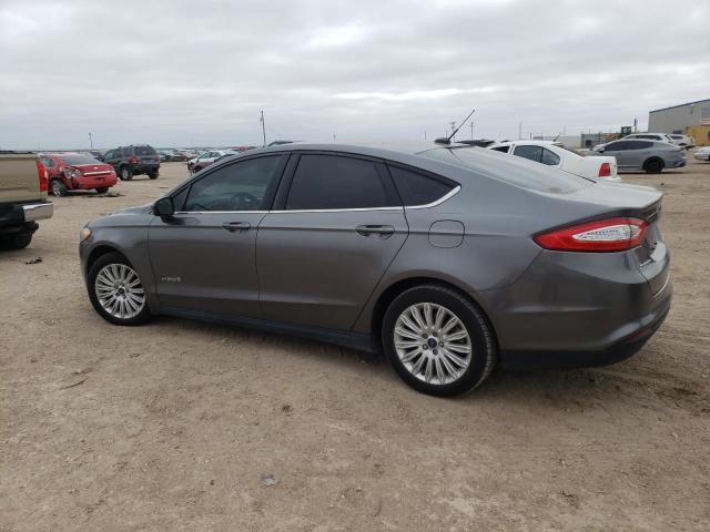 3FA6P0UU6ER275582 - 2014 FORD FUSION S HYBRID GRAY photo 2