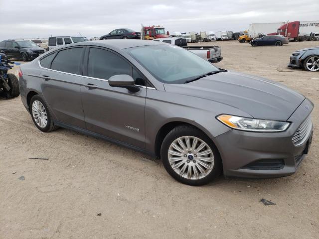 3FA6P0UU6ER275582 - 2014 FORD FUSION S HYBRID GRAY photo 4