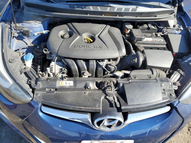 5NPDH4AE4GH656307 - 2016 HYUNDAI ELANTRA SE BLUE photo 11