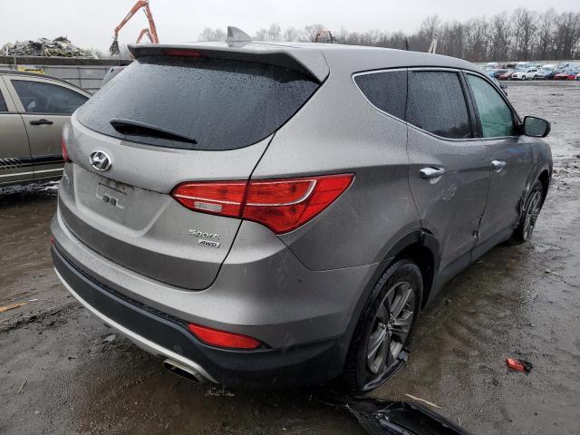 5XYZTDLB0DG060153 - 2013 HYUNDAI SANTA FE S GRAY photo 3