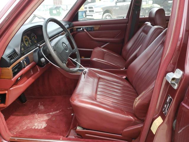 WDBCA35D9HA355051 - 1987 MERCEDES-BENZ 420 SEL BURGUNDY photo 7