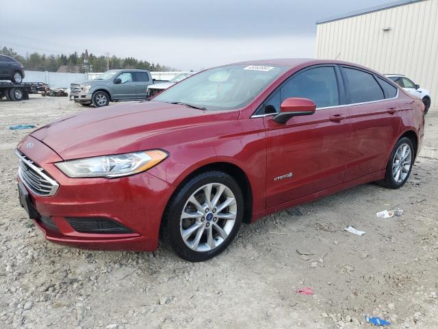 3FA6P0LUXHR384164 - 2017 FORD FUSION SE HYBRID RED photo 1