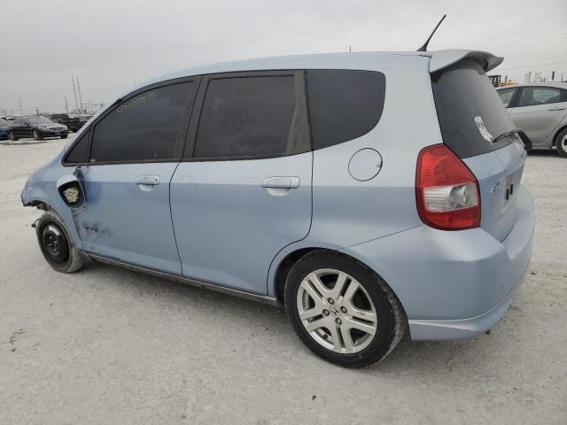 JHMGD38668S046394 - 2008 HONDA FIT SPORT BLUE photo 2