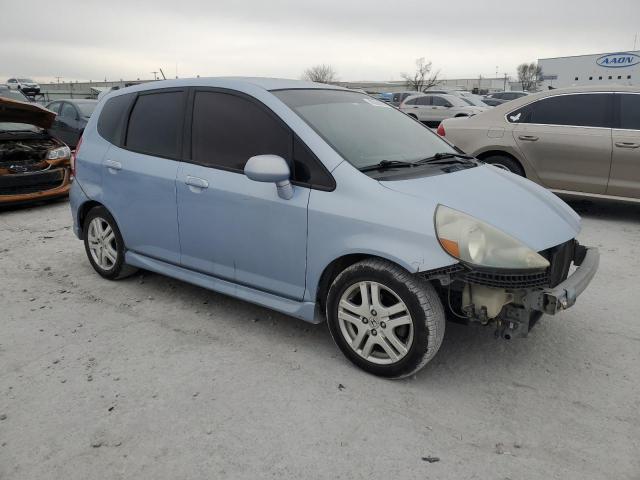 JHMGD38668S046394 - 2008 HONDA FIT SPORT BLUE photo 4