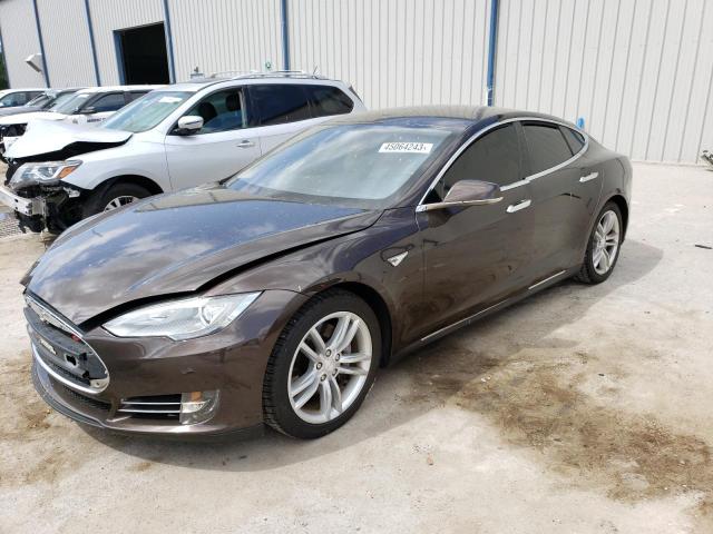 5YJSA1DG5DFP03538 - 2013 TESLA MODEL S ყავისფერი ფოტო 1