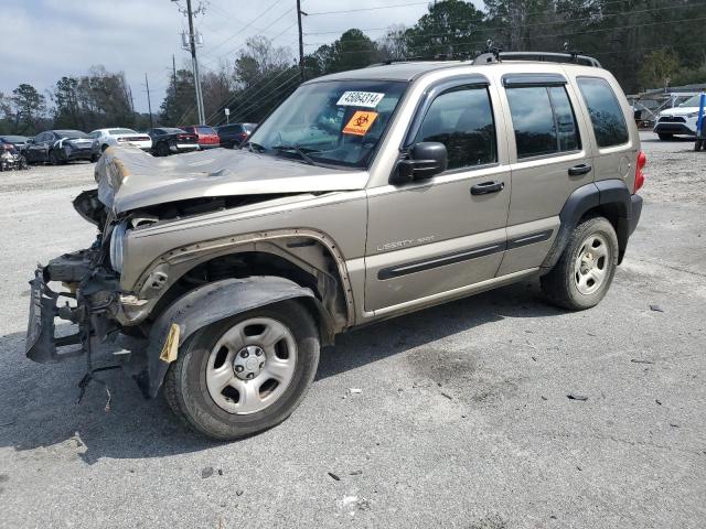 1J4GK48K03W672352 - 2003 JEEP LIBERTY SPORT TAN photo 1