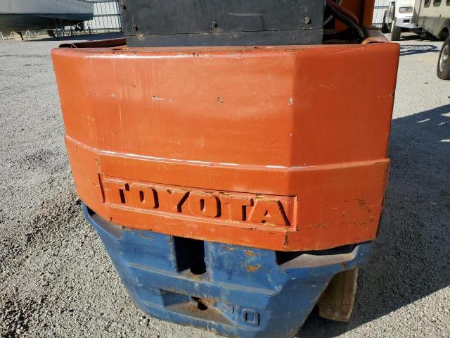 2FBCA2011476 - 1987 TOYOTA FORK LIFT ORANGE photo 7