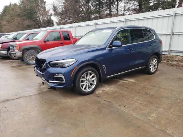 5UXCR6C04M9E73467 - 2021 BMW X5 XDRIVE40I BLUE photo 1