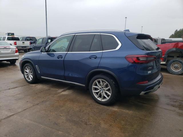 5UXCR6C04M9E73467 - 2021 BMW X5 XDRIVE40I BLUE photo 2