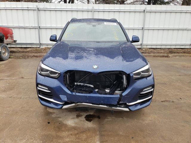 5UXCR6C04M9E73467 - 2021 BMW X5 XDRIVE40I BLUE photo 5