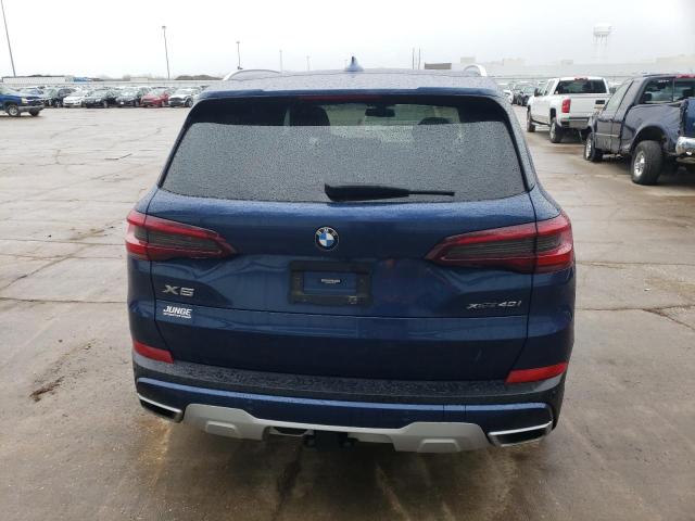 5UXCR6C04M9E73467 - 2021 BMW X5 XDRIVE40I BLUE photo 6