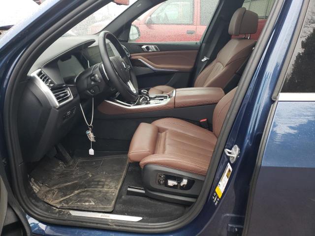 5UXCR6C04M9E73467 - 2021 BMW X5 XDRIVE40I BLUE photo 7