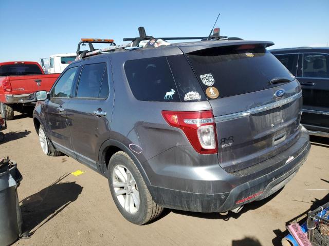 1FM5K8D80EGC07075 - 2014 FORD EXPLORER XLT GRAY photo 2