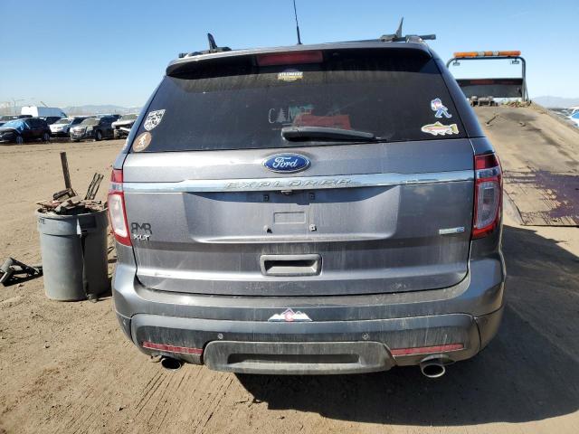 1FM5K8D80EGC07075 - 2014 FORD EXPLORER XLT GRAY photo 6