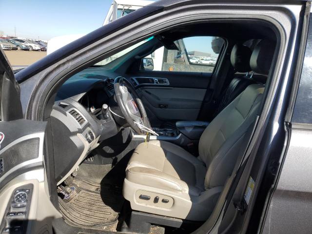 1FM5K8D80EGC07075 - 2014 FORD EXPLORER XLT GRAY photo 7