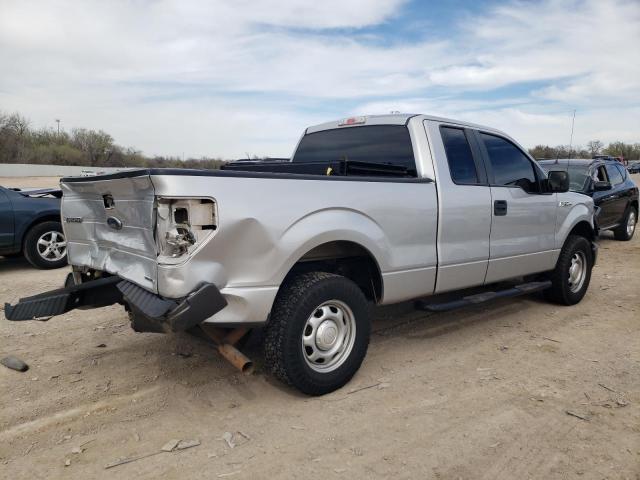 1FTFX1EF5EKE03072 - 2014 FORD F150 SUPER CAB SILVER photo 3