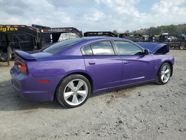 2C3CDXCT6EH122160 - 2014 DODGE CHARGER R/T BLUE photo 3