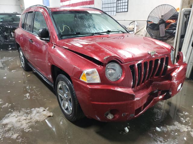 1J8FT47W57D256245 - 2007 JEEP COMPASS RED photo 1