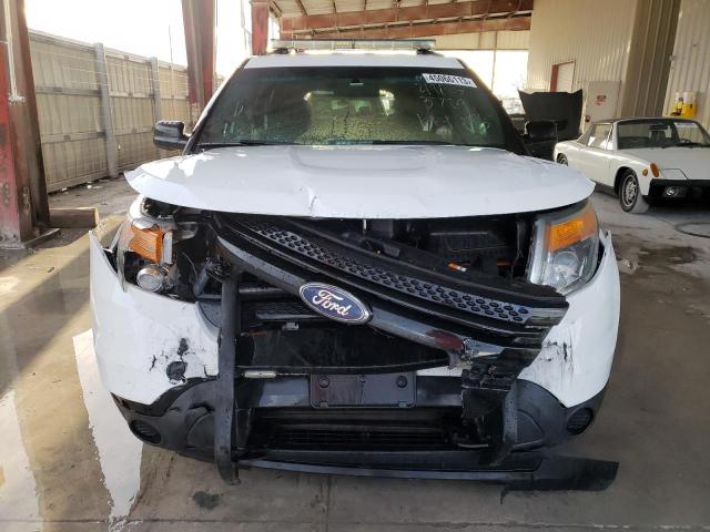 1FM5K8AR0FGB83729 - 2015 FORD EXPLORER POLICE INTERCEPTOR WHITE photo 5