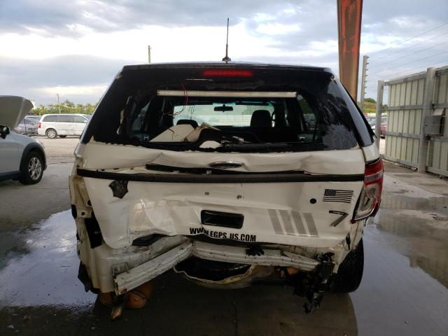 1FM5K8AR0FGB83729 - 2015 FORD EXPLORER POLICE INTERCEPTOR WHITE photo 6