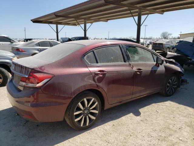2HGFB2F92EH547314 - 2014 HONDA CIVIC EXL წითელი ფოტო 3