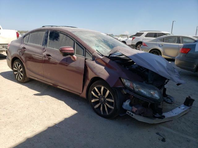 2HGFB2F92EH547314 - 2014 HONDA CIVIC EXL წითელი ფოტო 4