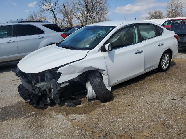 3N1AB7AP5KY430797 - 2019 NISSAN SENTRA S WHITE photo 1