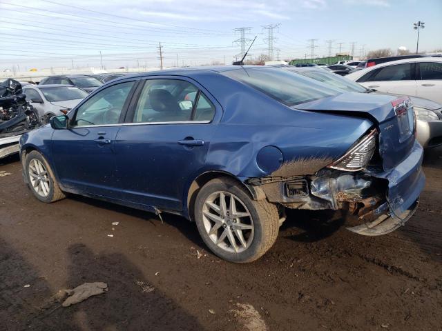 3FAHP0JA2AR372257 - 2010 FORD FUSION SEL BLUE photo 2