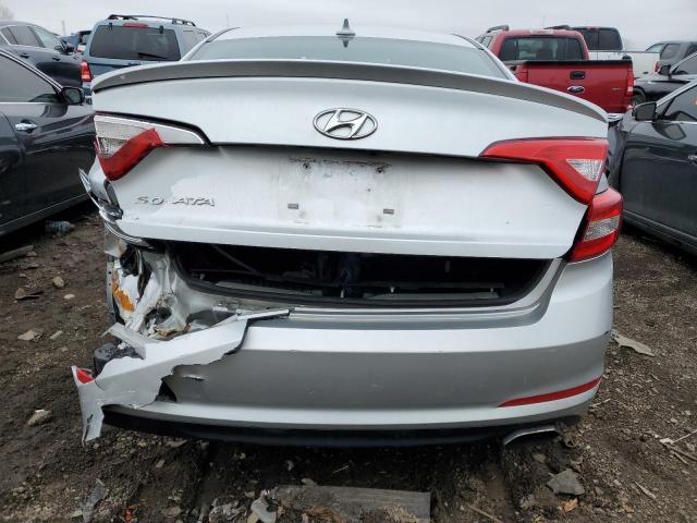 5NPE24AFXFH247063 - 2015 HYUNDAI SONATA SE SILVER photo 6