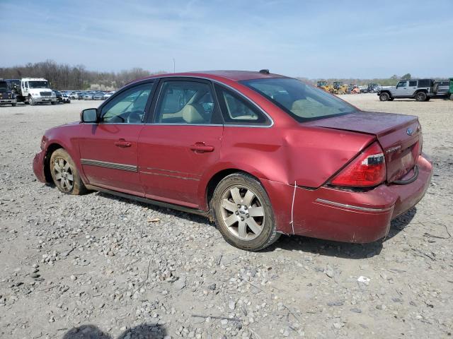 1FAHP24137G158708 - 2007 FORD FIVE HUNDR SEL MAROON photo 2