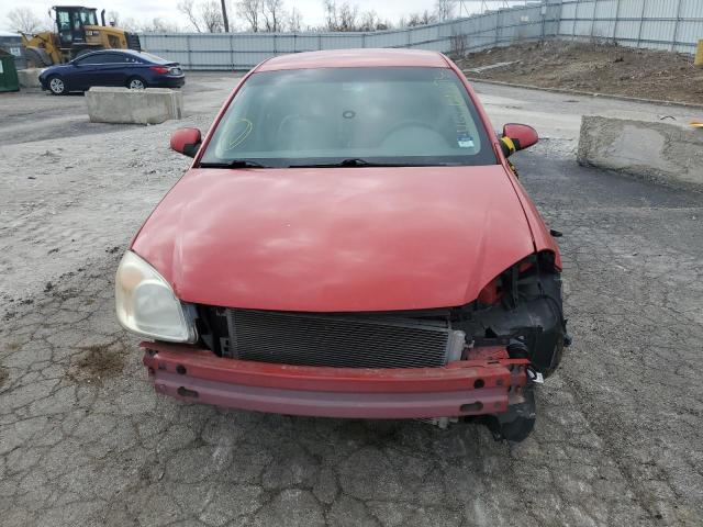 1G1AL55F777341539 - 2007 CHEVROLET COBALT LT RED photo 5