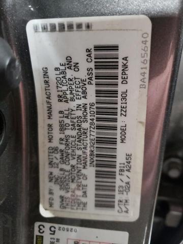 1NXBR32E77Z841076 - 2007 TOYOTA COROLLA CE GRAY photo 10