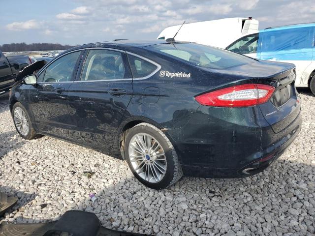 3FA6P0T94ER287226 - 2014 FORD FUSION SE BLUE photo 2