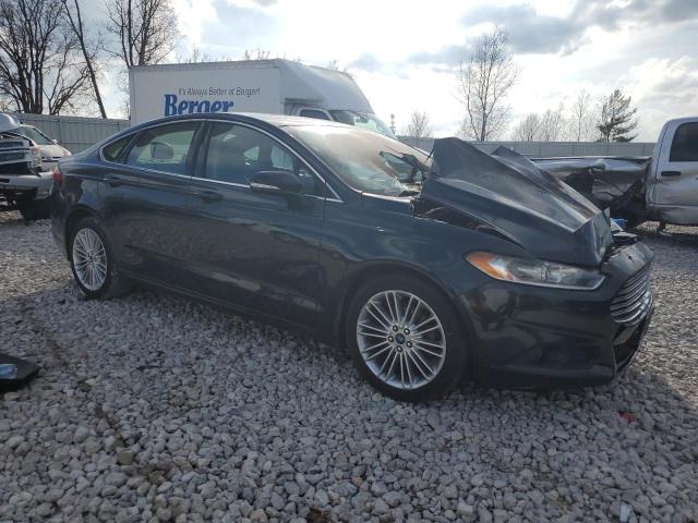 3FA6P0T94ER287226 - 2014 FORD FUSION SE BLUE photo 4